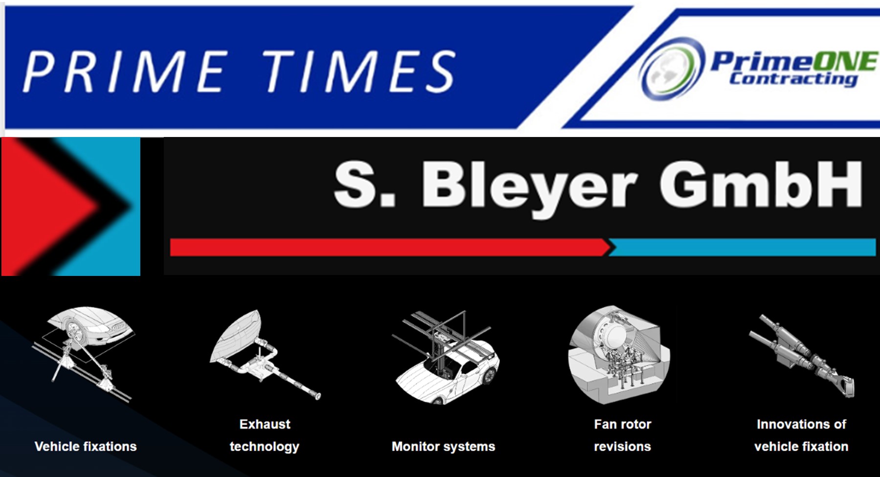 automotive test chamber accessories, chassis dynamometers, S. Bleyer, GmBH, Prime ONE Contracting